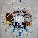Sports Diaper Wreath